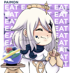 Paimon eating